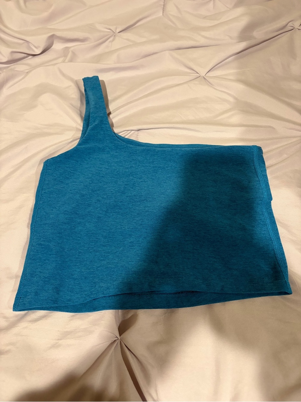 Blue Beyond Yoga One Shoulder Crop Top